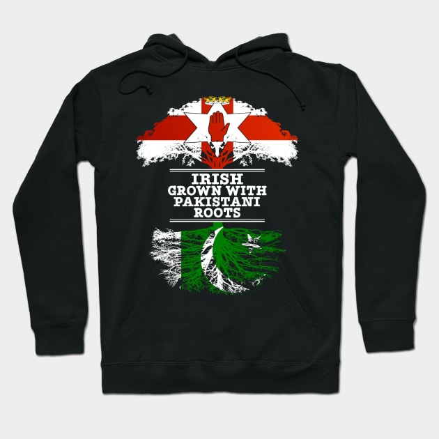 Northern Irish Grown With Pakistani Roots - Gift for Pakistani With Roots From Pakistan Hoodie by Country Flags